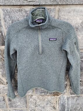 Patagonia Better Sweater 1/4-Zip Pullover In Hemlock Green Small